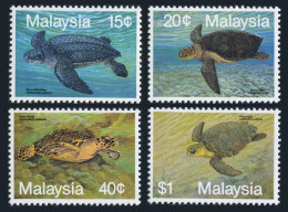 Malaysia 431-434, MNH. Michel 436-439. Turtles 1990. - Malasia (1964-...)