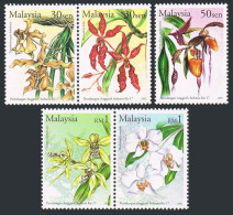 Malaysia 874-876,877,MNH. World Orchid Congress,2002. - Malesia (1964-...)