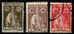 GUINEE  PORTUGAISE    -    1914 . Y&T N°  143 - 146 - 147 . Cérès. - Guinée Portugaise