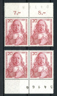 Bund 253 Postfrisch Bogenzählnummer Oben + Unten #JJ833 - Unused Stamps