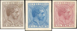 Cuba Span. Kolonie, 1880, 32, 33, 35 Prob., Ohne Gummi - Altri - America