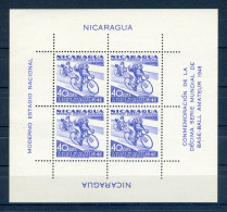 Nicaragua Block 22 Postfrisch Radsport #JK349 - Nicaragua