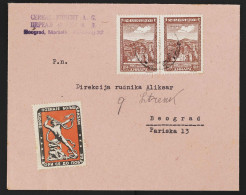 Deutsche Besetz.II.WK Serbien, 1942, 73 (2), Brief - Occupazione 1938 – 45