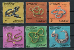 Gabun 481-486 Postfrisch Schlangen #JL239 - Gabun (1960-...)