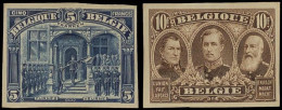Belgien, 1915, 121-123 U, 125-128 U, Ungebraucht - Autres & Non Classés