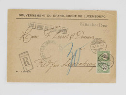 Luxemburg, 1915, P 2, P 4, Brief - Other & Unclassified