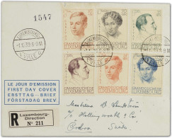 Luxemburg, 1939, 333-38 FDC, Brief - Autres & Non Classés