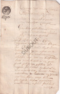 Hasselt/Kuringen - Manuscript 1697 Land In De Groenstraat Aan Christopholus Vanderyst (V3109) - Manuscripts