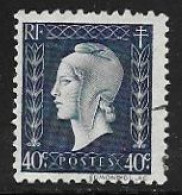 TIMBRE N° 684  -    MARIANNE DE DULAC  -  OBLITERE  -  1945 - Usati