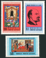 Mongolia 570-572, MNH. Michel 586-588. Vladimir Lenin, Birth Centenary, 1970. - Mongolia