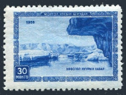 Mongolia 123, MNH. Michel 106. Independence, 35th Ann.1955. Lake Hubsugul. - Mongolia