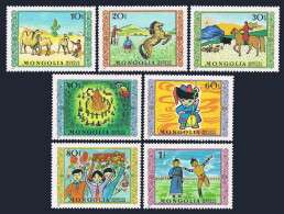 Mongolia  896-902, MNH. Michel 998-1004. Children's Day. 1976. - Mongolië