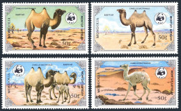 Mongolia 1443-1446, Hinged. Michel 1707-1710. WWF 1885. Camelus Bactrianus. - Mongolei