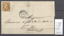 France - Lettre Locale - Bordeaux - Pc 441 - Yvert 9 - 10 Cts Présidence - Certificat Roumet - 1849-1876: Klassik