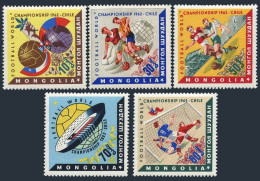 Mongolia 285-289, MNH. Michel 290-294. World Soccer Cup Chile-1962. - Mongolei