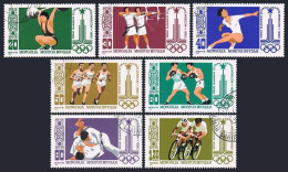 Mongolia 1106-1112,CTO.Mi 1287-1293. Olympics Moscow-1880.Weight Lifting,Archery - Mongolie