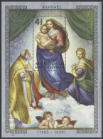 Mongolia 1332,MNH.Mi 1599 Bl.96. Raphael,500th Birth Ann.1983.Sistine Madonna. - Mongolië