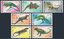 Mongolia 2005-2011,MNH.Michel 2285-2291. Lizards 1991.Iguana. - Mongolei