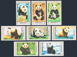 Mongolia 1879-1886,MNH.Michel 2157-2164. Giant Pandas,1990.  - Mongolia