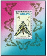 Mongolia 1911 Sheet, MNH. Michel 2197. Butterflies 1990. - Mongolei