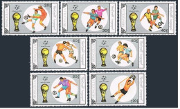 Mongolia 1838-1844,1845, MNH. Mi 2121-2127, Bl.146. World Soccer Cup Italy-1990. - Mongolei