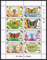 Mongolia 2104,2105-2106,sheets,MNH.Michel 2455-2462,Bl.217-218. Butterflies.1992 - Mongolia