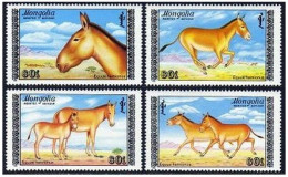 Mongolia 1713-1716, MNH. Michel 1995-1998. Horses, 1988. - Mongolia