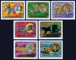 Mongolia 1089-1095, MNH. Mi 1245-1251. Wild Cats 1979: Lynx, Tiger, Panthers,  - Mongolie