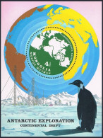 Mongolia 1145, MNH. Mi Bl.67. World Map Showing Continental Drift. Penguin,1980. - Mongolia
