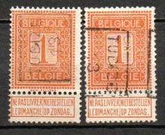 2186 Voorafstempeling Op Nr 108 - TUBIZE 13 - Positie A & B - Rollo De Sellos 1910-19