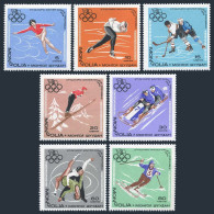 Mongolia 459-465,466,MNH.Michel 472-478,Bl.13. Olympics Grenoble-1968:Slalom,Ski - Mongolei