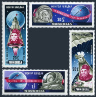 Mongolia 232-235, MNH. Michel 221-224. Yuri A.Gagarin, 1st Man In Space, 1961. - Mongolia