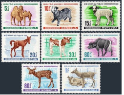 Mongolia 467-474,MNH.Michel 482-489. Bactrian Camels,Yak,Lamb,Foal,Deer,Reindeer - Mongolei