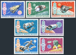 Mongolia 554-560,561, MNH. Mi 570-576, Bl.20. Space Achievements:USA,USSR, 1969. - Mongolië
