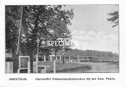 Prent - Christoffel Pulmanngedenkteeken Bij Het Kon. Paleis - Soestdijk   - 8.5x12.5 Cm - Soestdijk