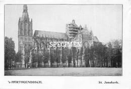 Prent - St. Janskerk - 's-Hertogenbosch   - 8.5x12.5 Cm - 's-Hertogenbosch