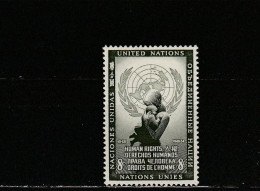 Nations Unies (New-York) YT 30 * : Droits De L'homme - 1954 - Ongebruikt