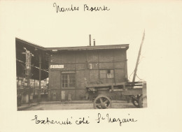 Nantes * RARE Photo 1941 Avant Démolition * Iextérieur Gare De La Bourse Côté St Nazaire * Ligne Chemin De Fer * 12x9cm - Nantes