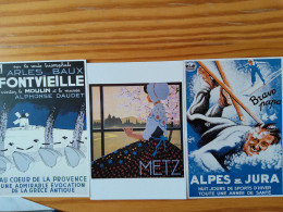 LOT DE 3 CP Repro D'affiches  - Ed Clouet - - Advertising