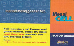 PREPAID PHONE CARD AZERBAJAN  (E10.25.8 - Azerbaïjan