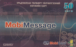 PREPAID PHONE CARD MONGOLIA  (E10.24.6 - Mongolië