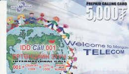 PREPAID PHONE CARD MONGOLIA  (E10.22.1 - Mongolie