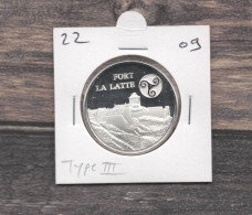 Médaille Souvenirs&Patrimoine : Fort La Latte - Version 3 (couleur Argent) - Sonstige & Ohne Zuordnung