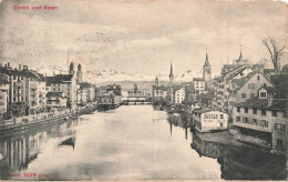 SUISSE - Zurich Und Alpen - Vue Générale - Animé - Carte Postale - Sonstige & Ohne Zuordnung