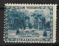 CLUB VOSGIEN STRASBOURG ORANGERIE La Ganseliesel L'ALSACIENNE A L'OIE ** - Tourism (Labels)