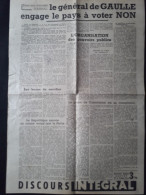 DE GAULLE DISCOURS D EPINAL FRANCE LIBERATION 1946 - Documentos