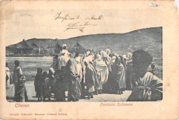 26969 " CHEREN-FANTASIA SUDANESE " ANIMATA -VERA FOTO-CART.POST. SPED.1908-AFFRANCATURA COLONIALE INTERESSANTE - Eritrea