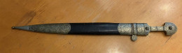 Кинжал серебро с другой кожа желтоватый Russia M1880 (H314) - Knives/Swords