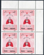 Nepal 565 Block/4,MNH.Michel 592. Fight Against Cancer,1995. - Nepal