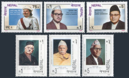 Nepal 586-591, MNH. Michel 616-621. Famous Men, 1996. - Népal